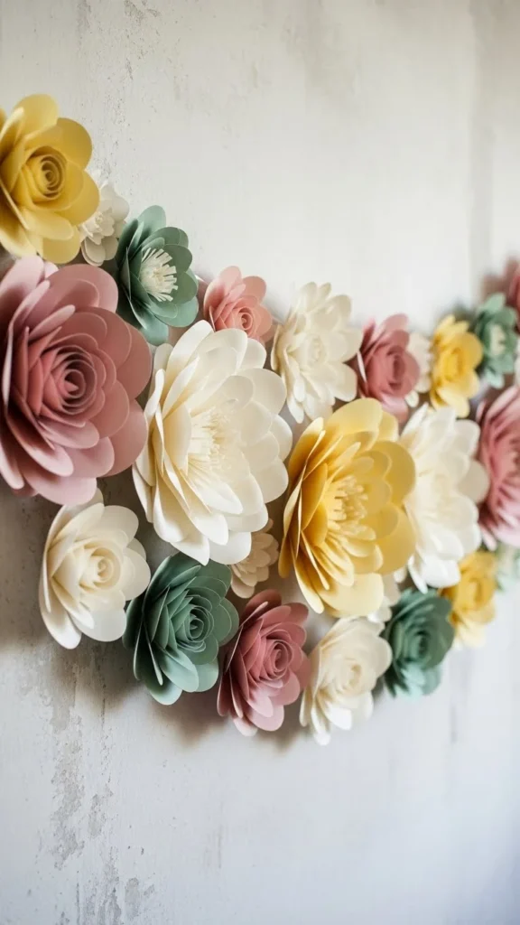 Paper Flower Banner