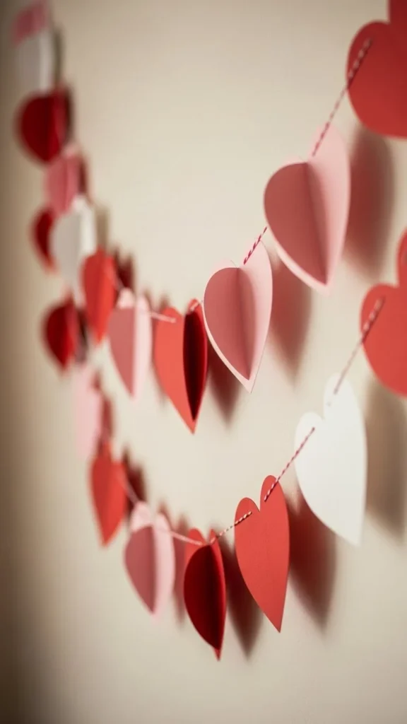 Paper Heart Banner
