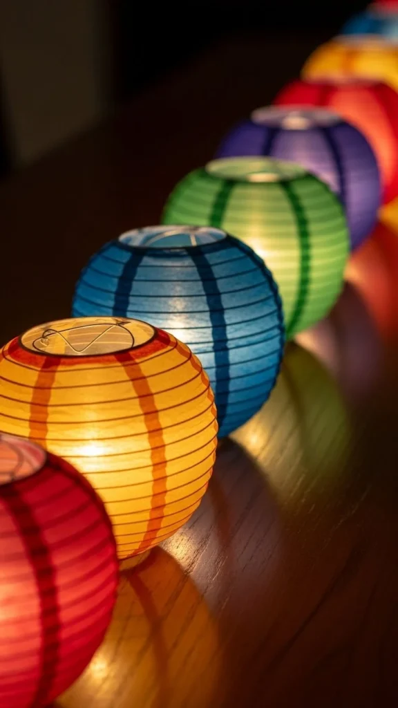 Paper Lantern Table Row