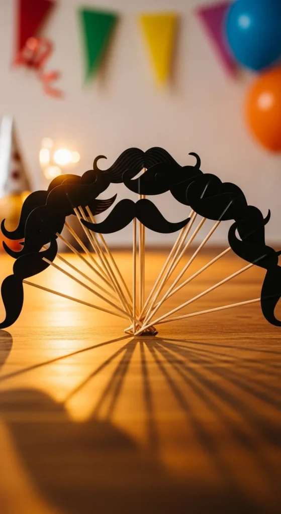 Paper Mustaches on Sticks