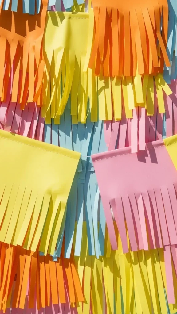 Paper Strip Fringe Banner