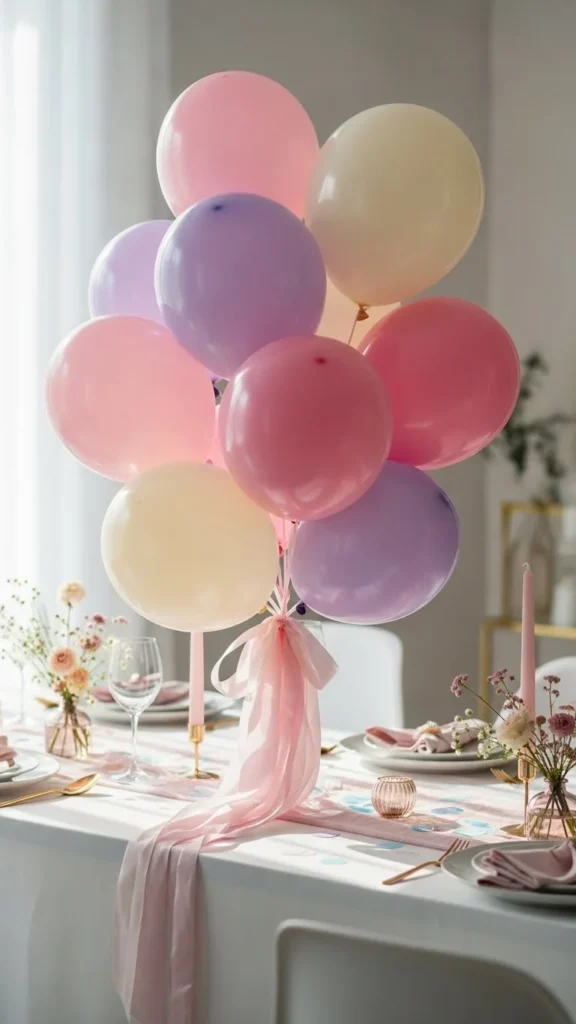 Pastel Birthday Table Bouquet