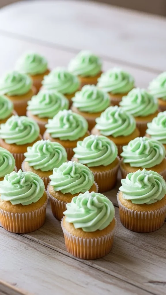 Pastel Green Classic Cupcakes