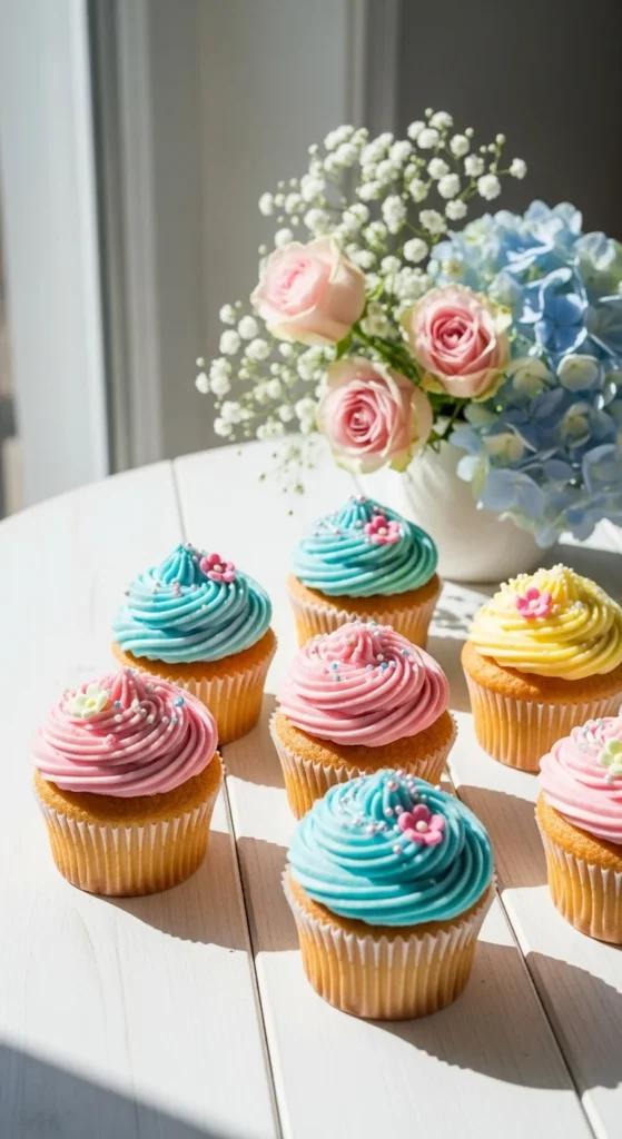 Pastel Spring Cupcakes