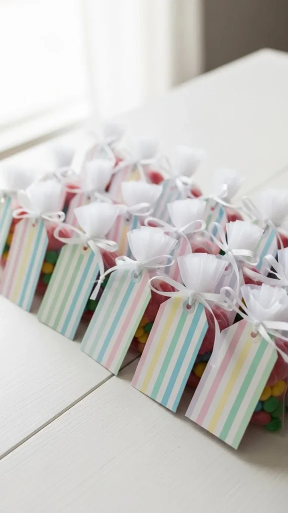 Pastel Stripe Favor Tags