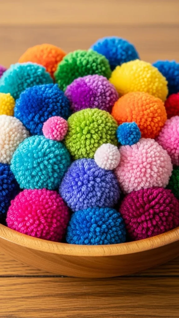 Pom-Pom Rainbow Bowl