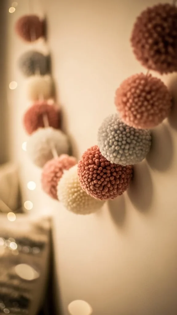 Pom-Pom Yarn Love Banner