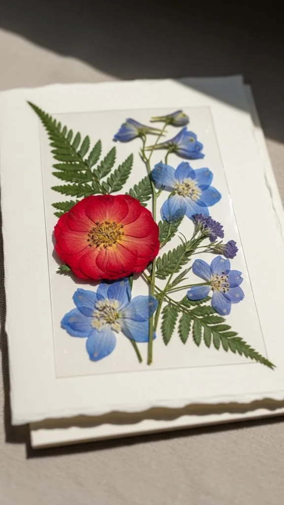 Pressed Flower Card