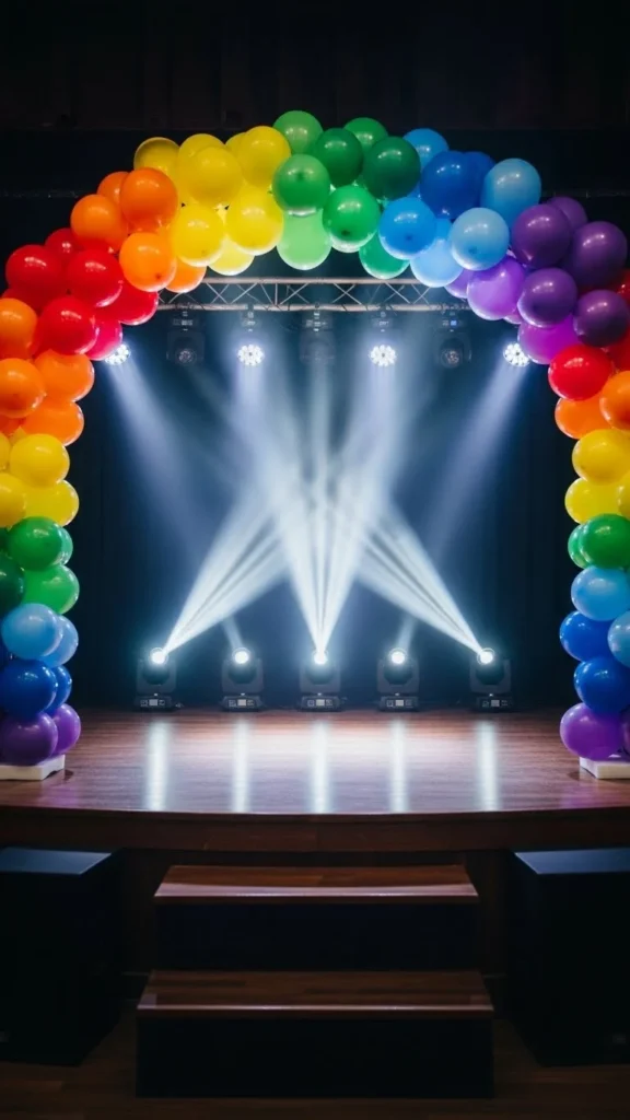 Rainbow Balloon Stage Frame