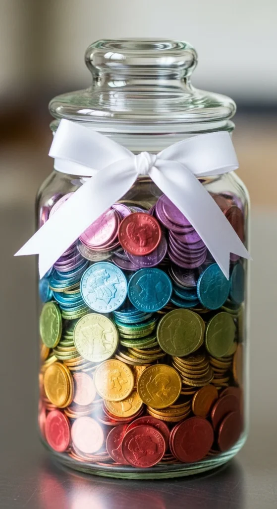 Rainbow Coin Jar