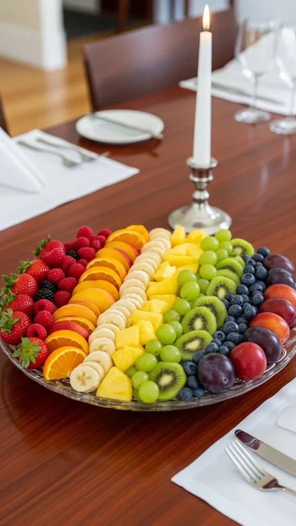 Rainbow Fruit Bowl Display
