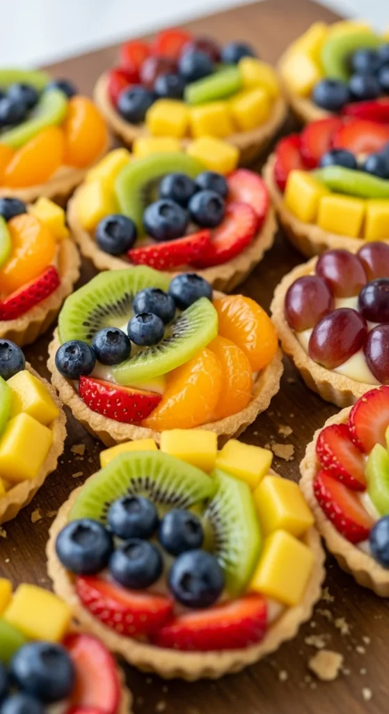 Rainbow Fruit Tartlets