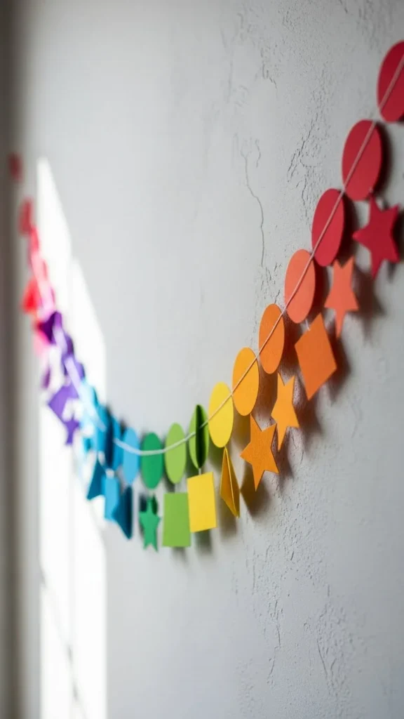 Rainbow Paper Garlands