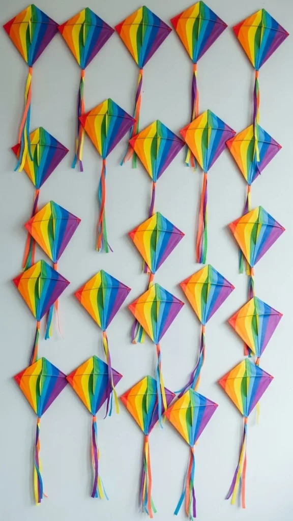 Rainbow Paper Kites