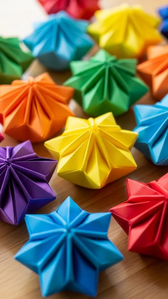 Rainbow Paper Stars