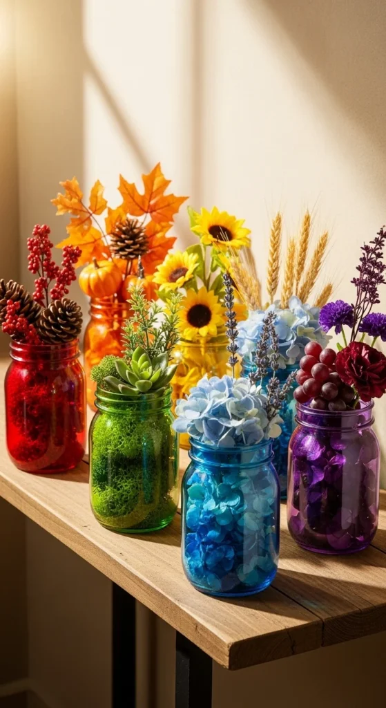 Rainbow Seasonal Swap Jars