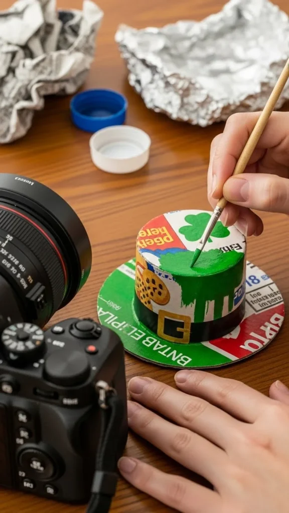Recycled Cereal Box Hat