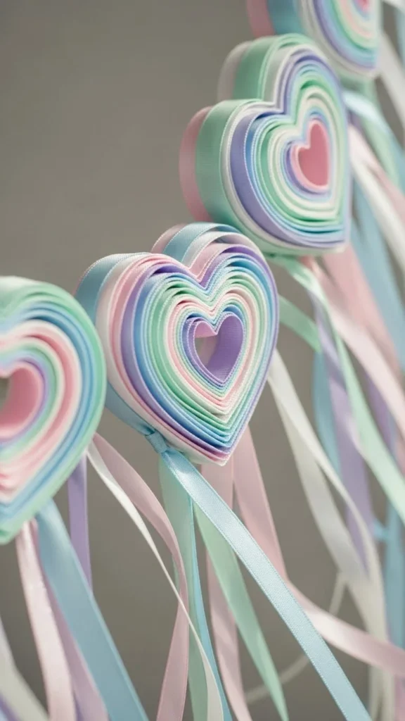 Ribbon Heart Garland