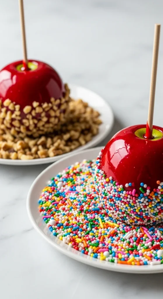 Roll in Crunchy and Colorful Toppings