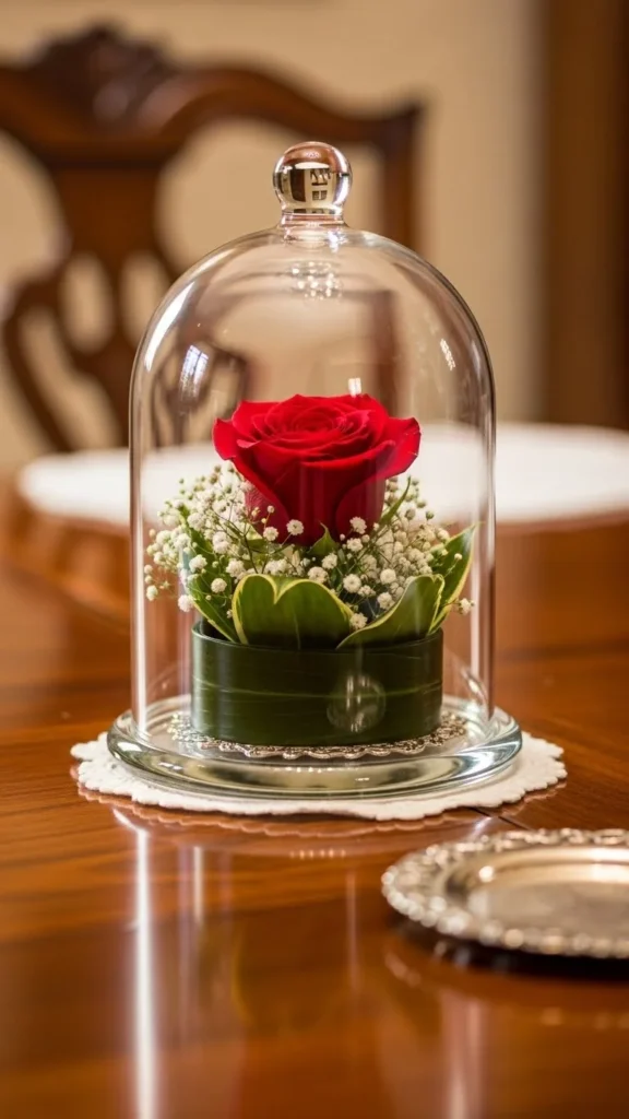 Rose and Glass Cloche
