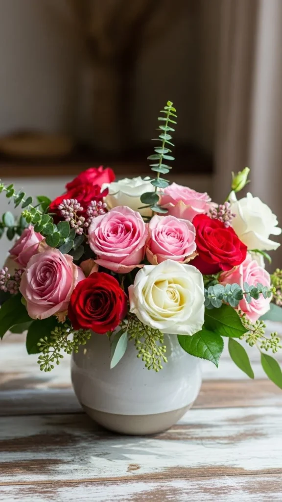 Rose and Greenery Mix