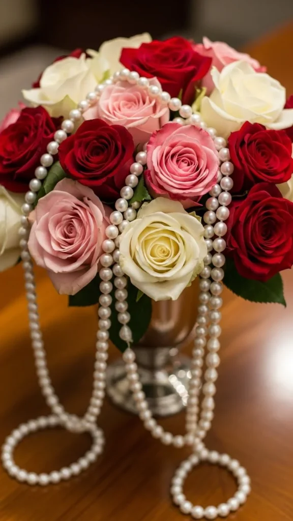 Rose and Pearl Accent
