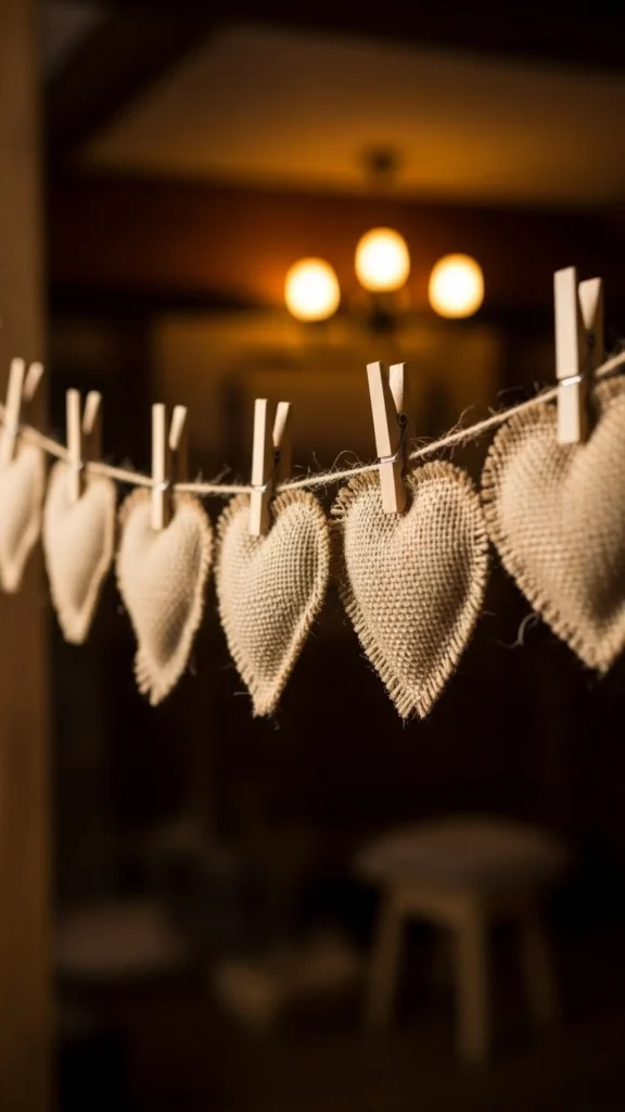 Rustic Burlap Love Banner
