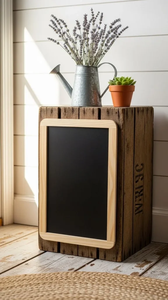 Rustic Crate Chalkboard