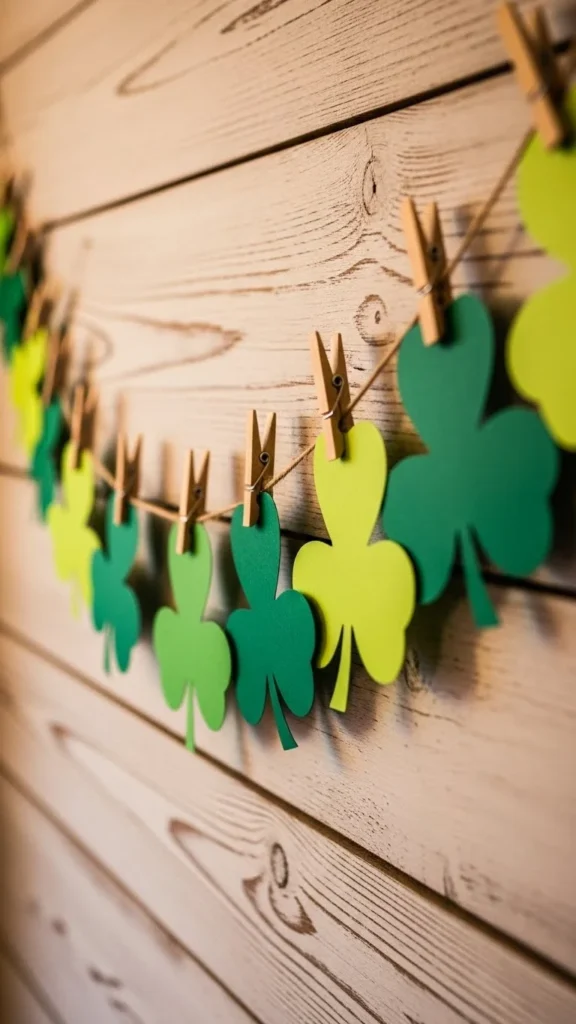Rustic Twine Clover Garland