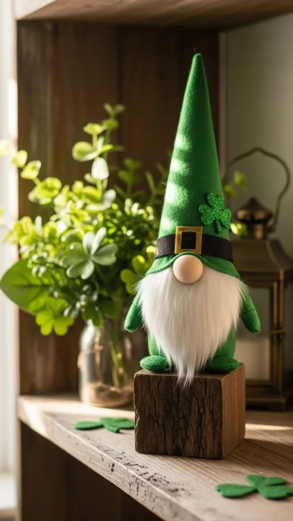 Rustic Wood Base Gnome