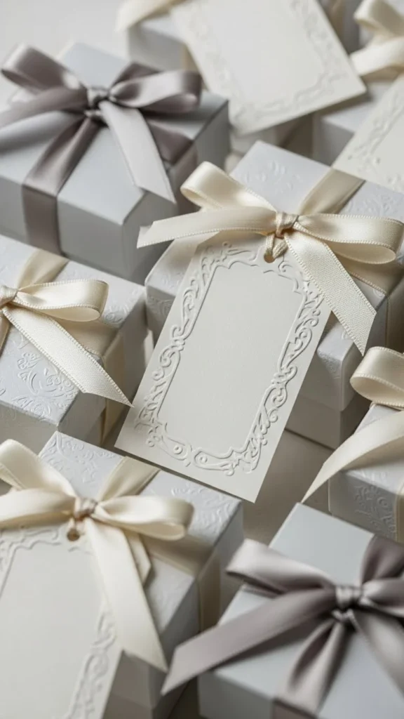 Script Border Printable Tags