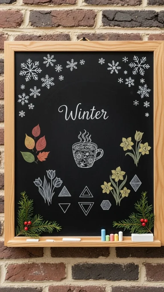 Seasonal Swap Chalkboard Sign