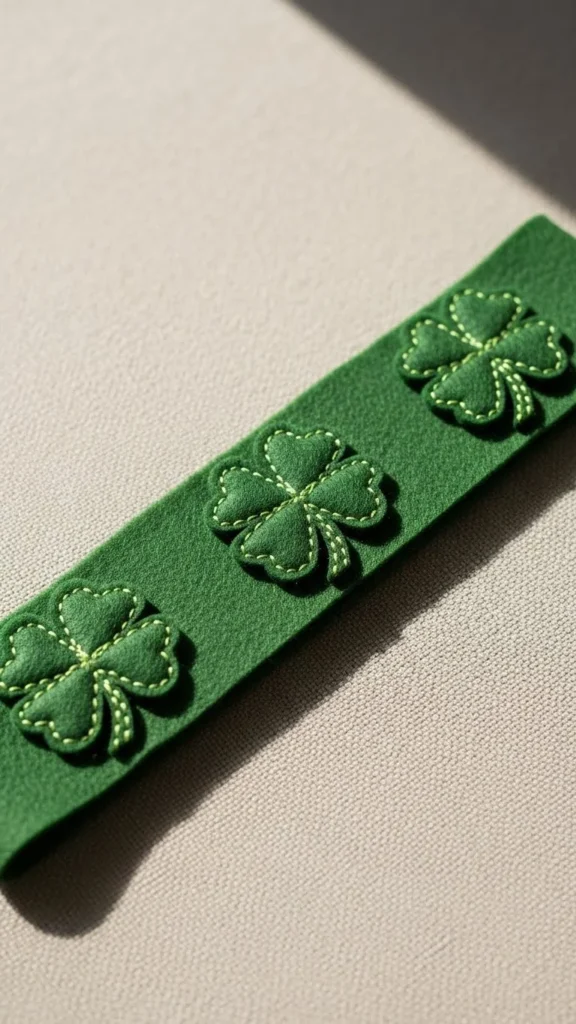 Shamrock Felt Headband