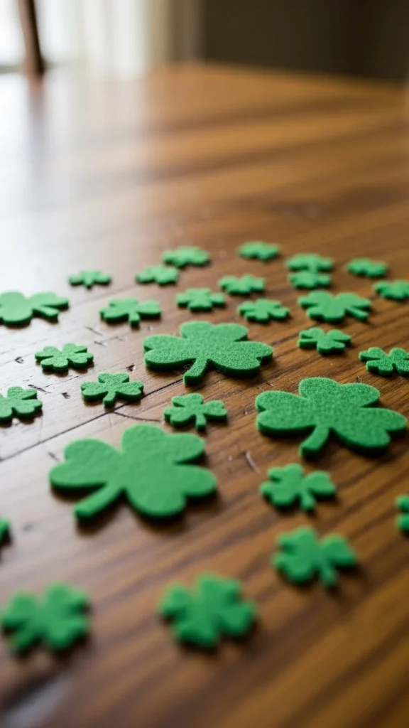 Shamrock Felt Table Scatter