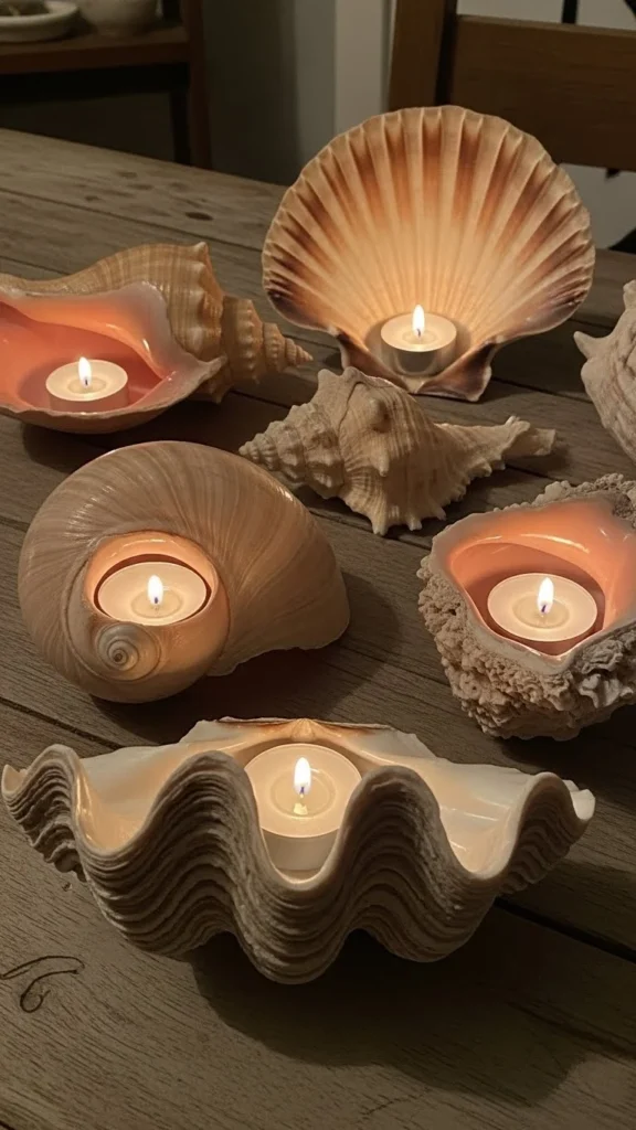 Shell Candle Holders