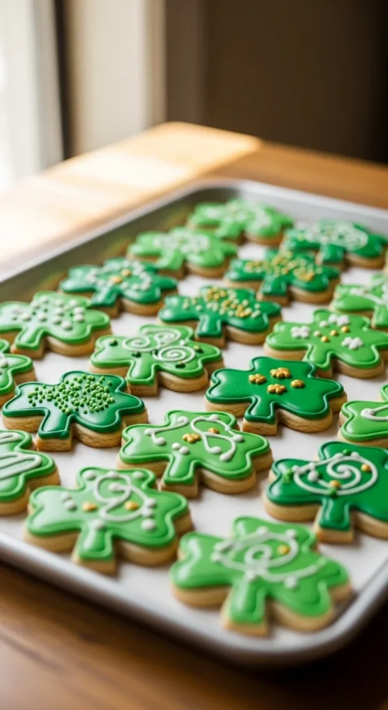 Simple Bakery-Style Shamrock Cookie
