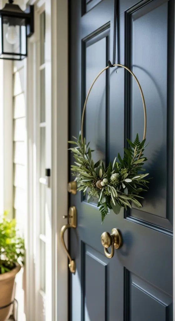 Simple Door Wreath Alternative