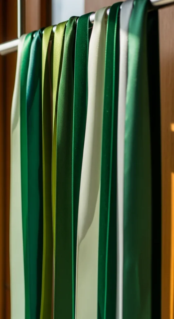 Simple Green Ribbon Cascade