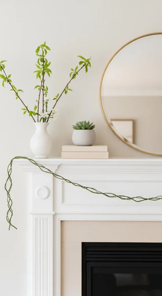 Simple Mantel Styling