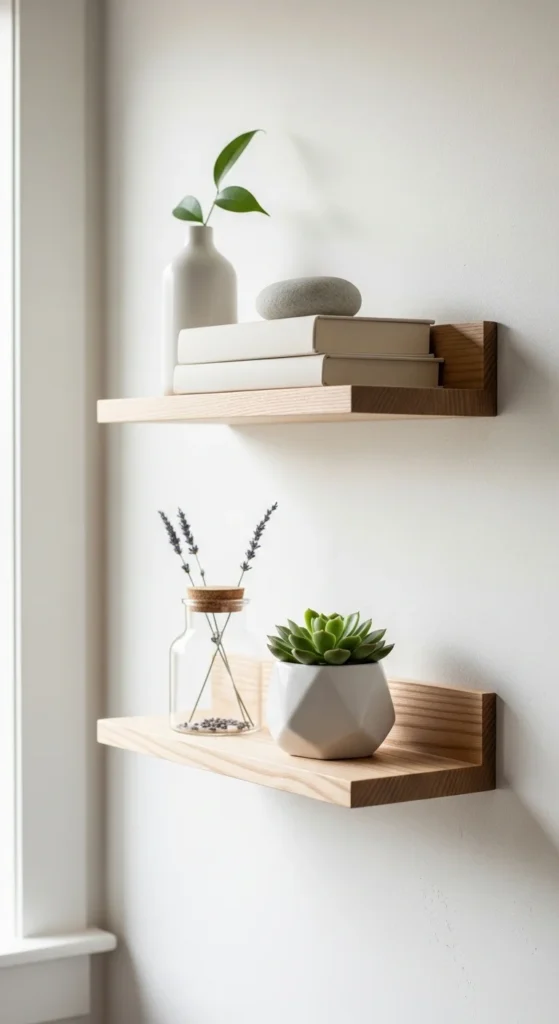 Simple Wall Shelf Styling