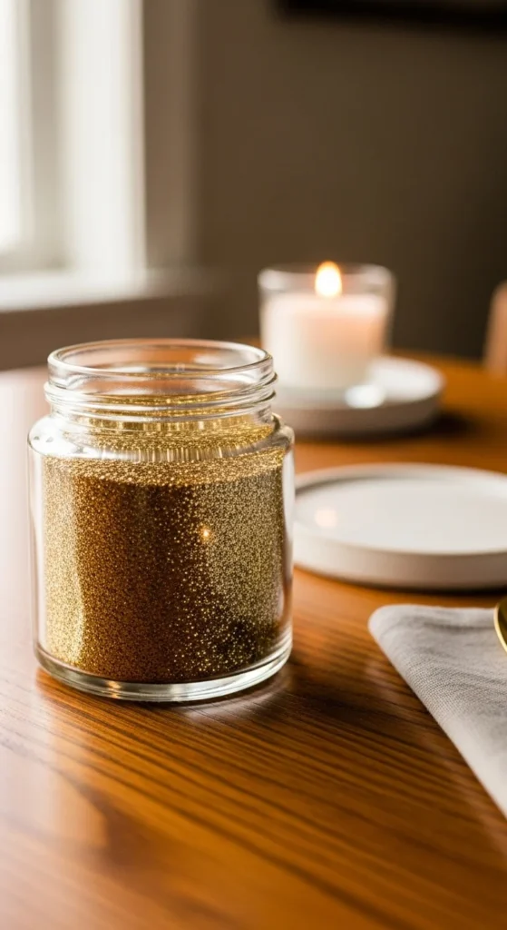 Soft Gold Glow Jar