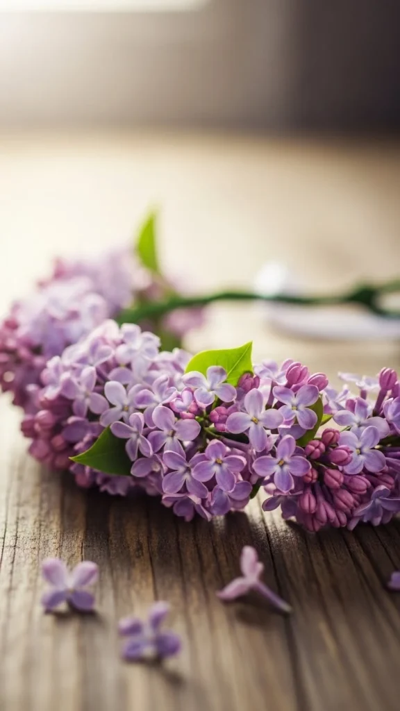 Soft Lilac Bloom Crown