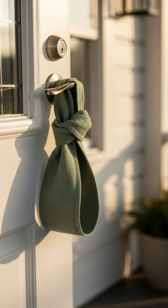 Soft Sage Fabric Loop Hanger