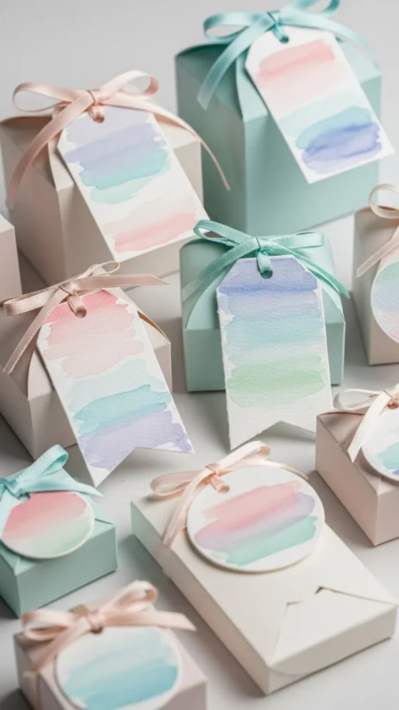 Soft Watercolor Wash Tags