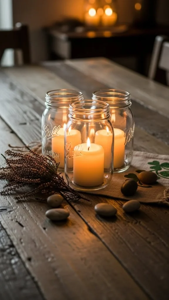 Soft White Candle Jar Clusters