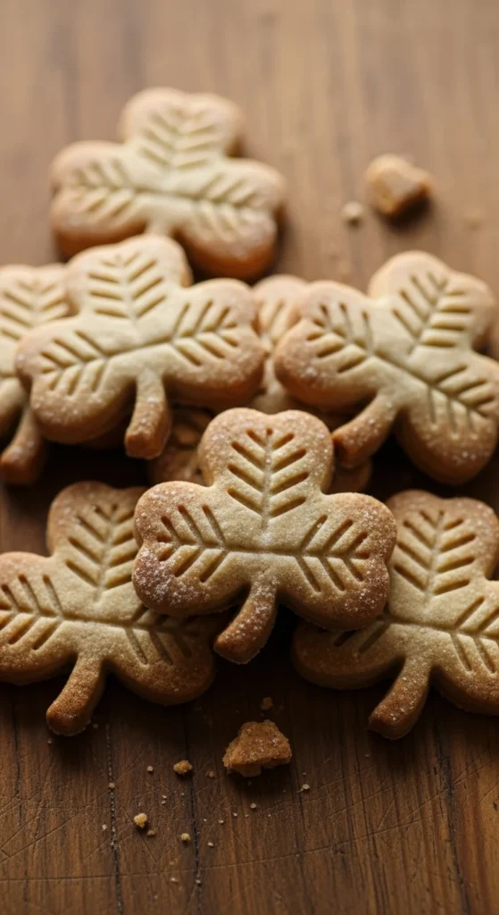 Stamped Shamrock Shortbread