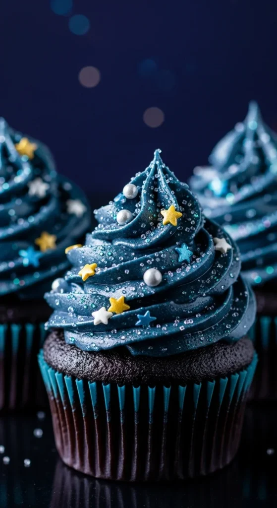 Starry Night Cupcakes