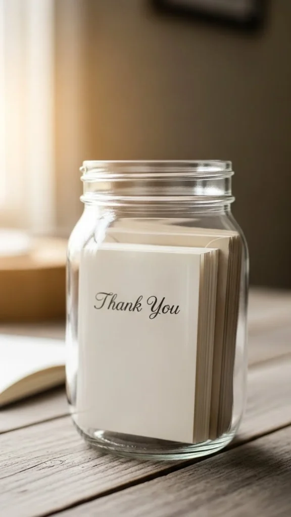 Thank-You Notes Jar