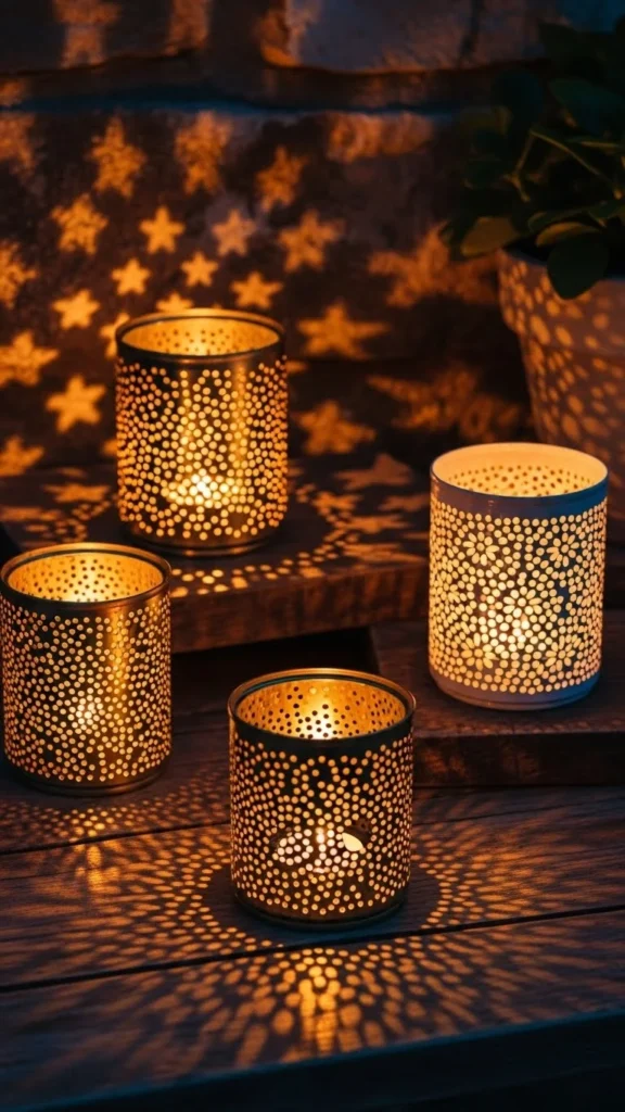 Tin Can Lantern Holders