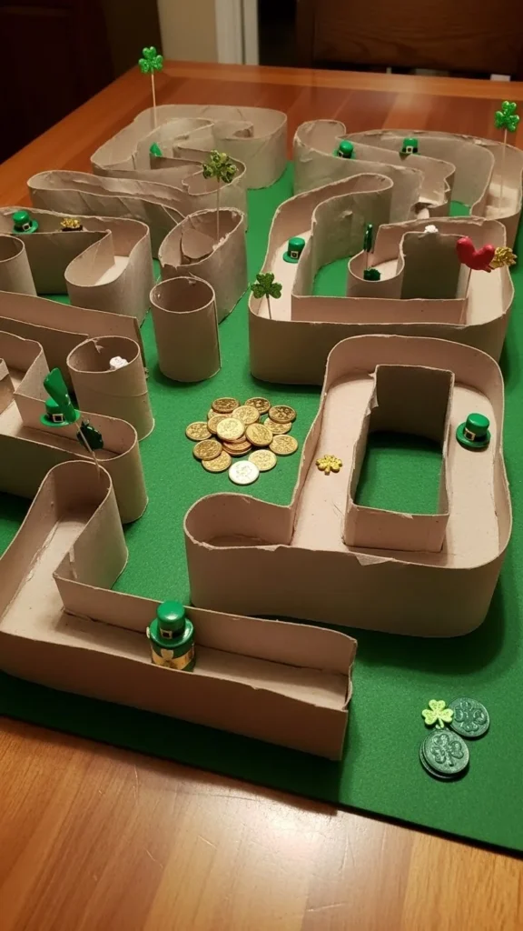 Toilet Paper Roll Maze Trap